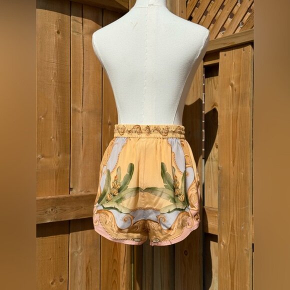 🆕 FARM Rio 🧿 NWOT Multicolor Banana Royalty Kaleidoscope Shorts, Sz XS - Picture 8 of 16